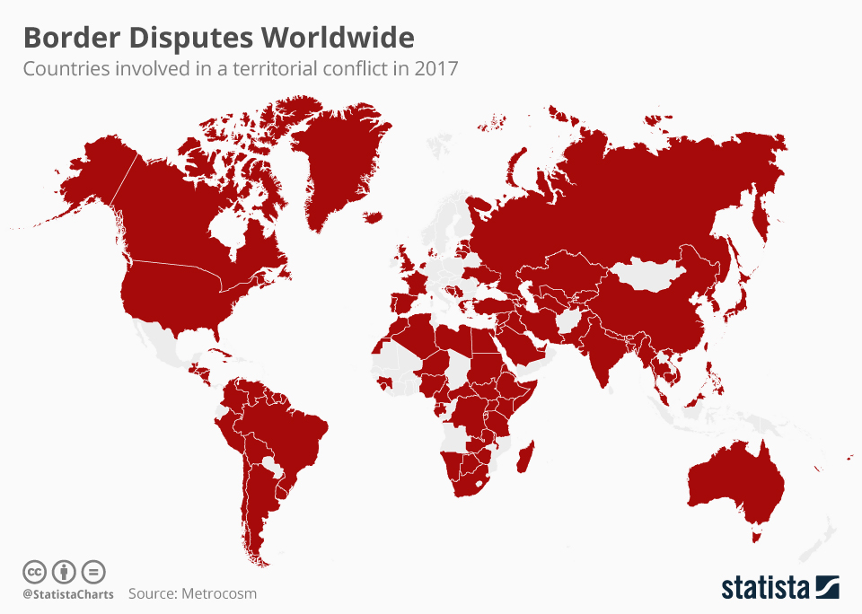 Infographic: Border Disputes Worldwide | Statista