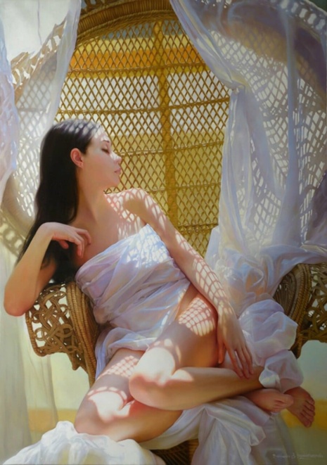 Художники Андрей Беличенко и Мария Бухтиярова. Девичий стан, шелками схваченный… 