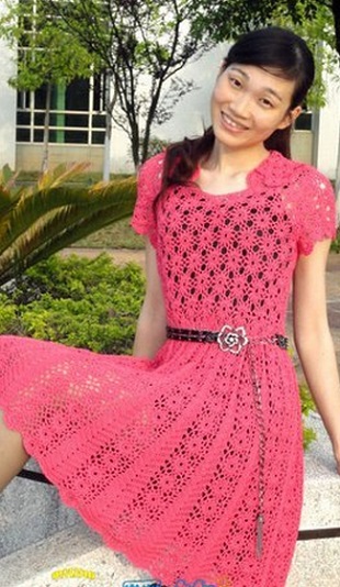 Схема ажурного платья