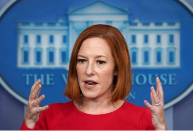 White House Press Secretary Jen Psaki speaks during a press briefing at the White House in Washington, U.S., November 19, 2021. REUTERS/Kevin Lamarque 