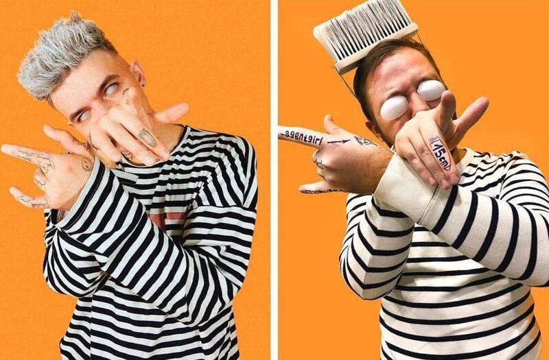 Бородатый пародист из России копирует наряды знаменитостей, используя всё, что оказалось под рукой  