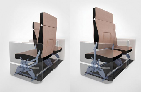 Сиденье Reversible Seat меняет ориентацию пассажира во время полета