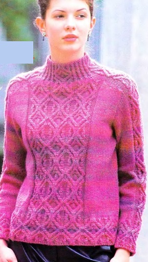 Женский свитер спицами