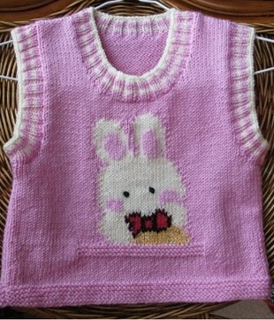 Жилет для девочки спицами
