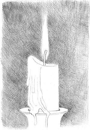Рисуем свечу углем Рисуем, свечу, углем, простым, карандашомкому, больше, нравится         