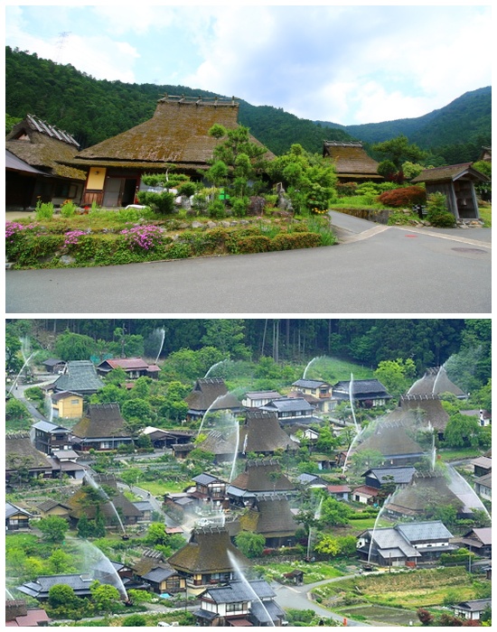 «Деревня тростниковых крыш» два раза в год превращается в настоящий водяной аттракцион (Япония). | Фото: japanhoppers.com.