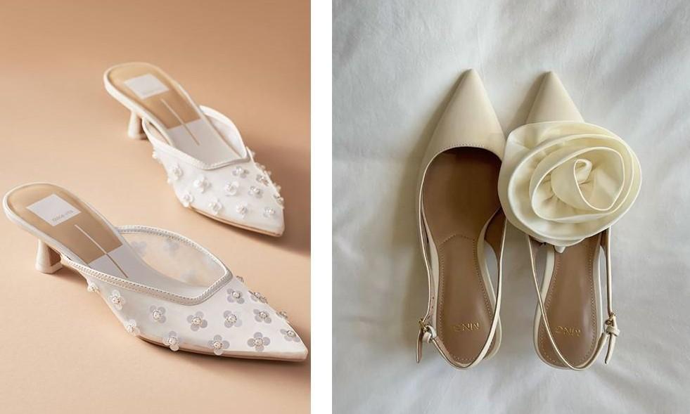Балетки, лодочки с кружевом и босоножки из нулевых: 7 главных трендов свадебной обуви-2026