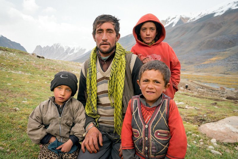 Отец с сыновьями Ваханский коридор, афганистан, вид, горы, природа, путешествие, фотомир