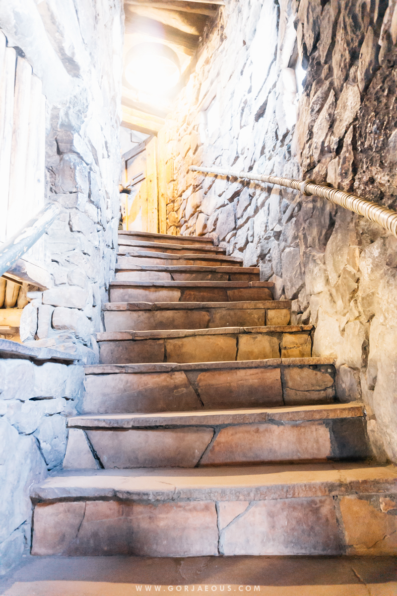  Stairs that lead to the second level 