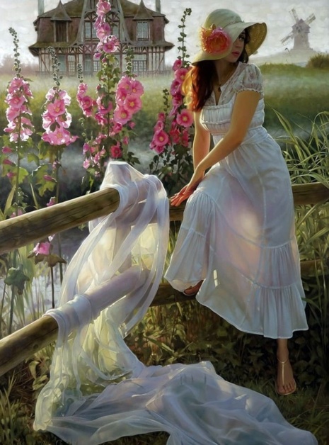 Художники Андрей Беличенко и Мария Бухтиярова. Девичий стан, шелками схваченный… 