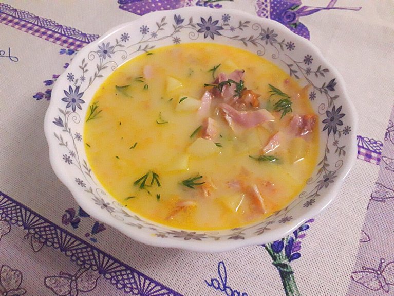 АРОМАТНЫЙ, аппетитный, сытный супчик с КОПЧЕНОЙ курицей и сыром