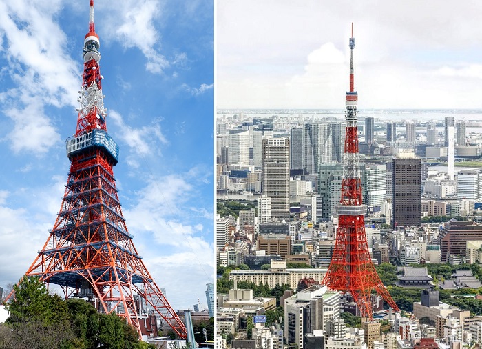Копия Эйфелевой башни в Токио, превышающая высоту оригинала, является вторым по высоте сооружением Японии.