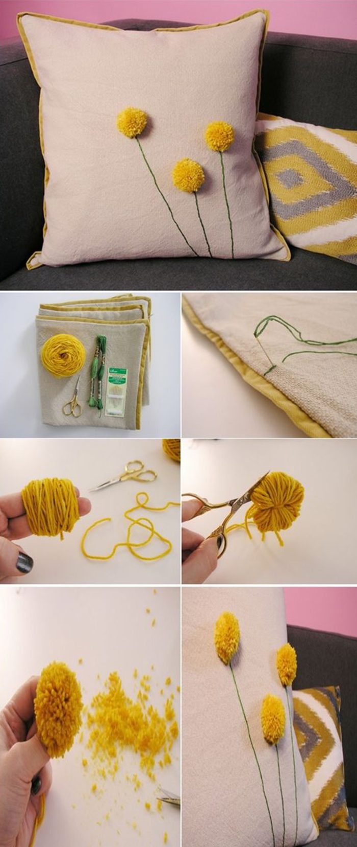 21 потрясающая идея декоративных подушек для дома своими руками! handmake,дизайн интерьера,разное,шитье