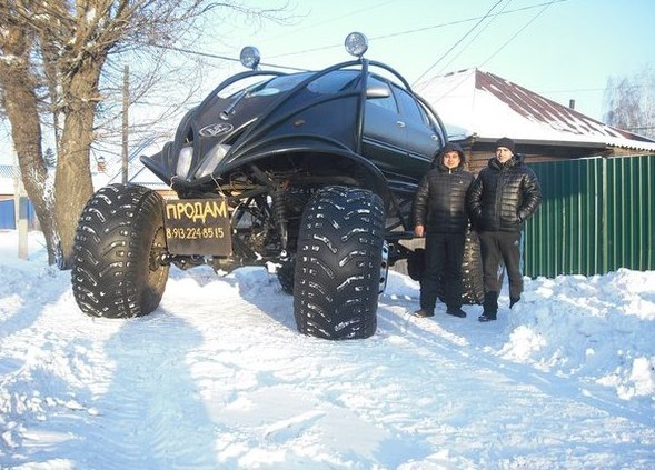 Автомонстр для российского зимнего бездорожья креатив, машина