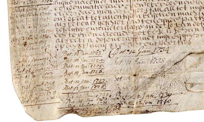 Йельский университет получает выплаты по облигации из козлиной шкуры 1648 года