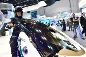 полицейский мотоцикл Dubai's GITEX expo