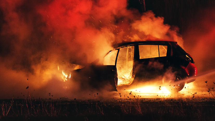 В Калужской области мужчина с дочкой заживо сгорели в автомобиле