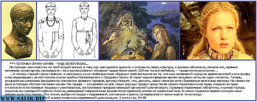 Потомки орианской традиции или кто такие "чудь белоглазая".