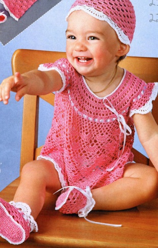 Комплект для девочки крючком