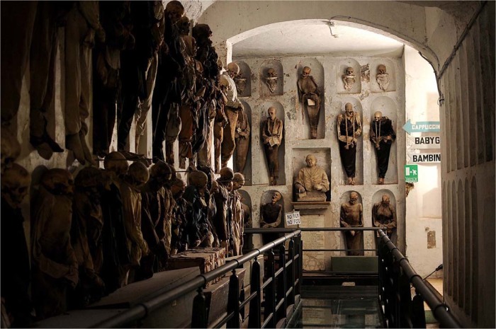 Capuchin Monastery Catacombs. / Фото: www.giulioazzarello.net Capuchin Monastery Catacombs. / Фото: www.giulioazzarello.net