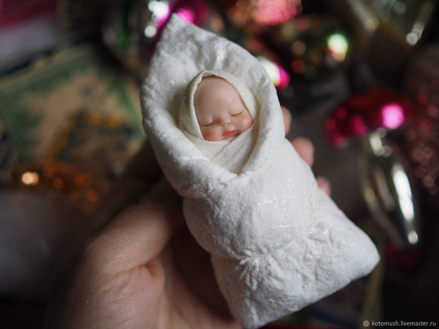 Добрые ватные елочные игрушки от Анастасии  Воронеж.