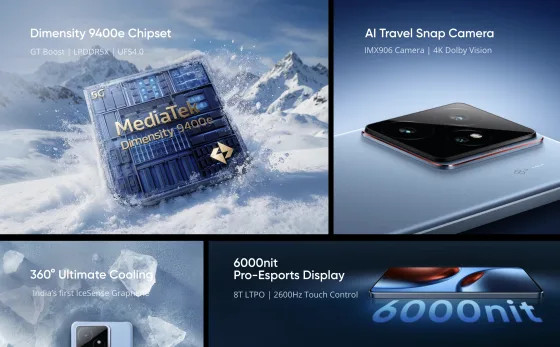Realme GT 7 вышел в России — это первый в мире смартфон на Dimensity 9400e