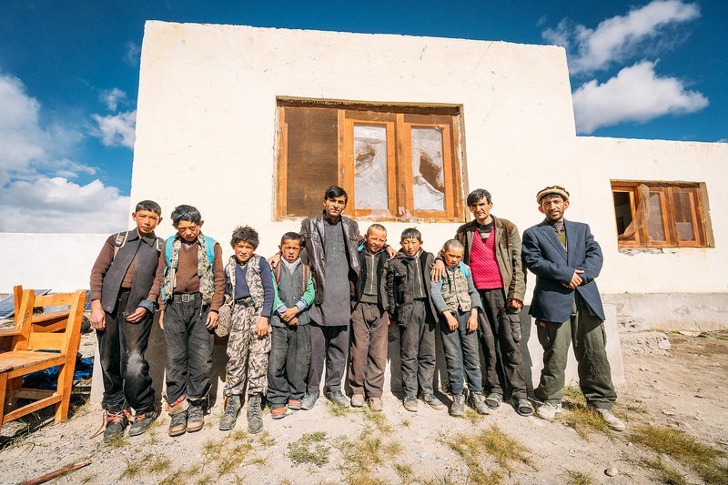 Киргизские школьники Ваханский коридор, афганистан, вид, горы, природа, путешествие, фотомир
