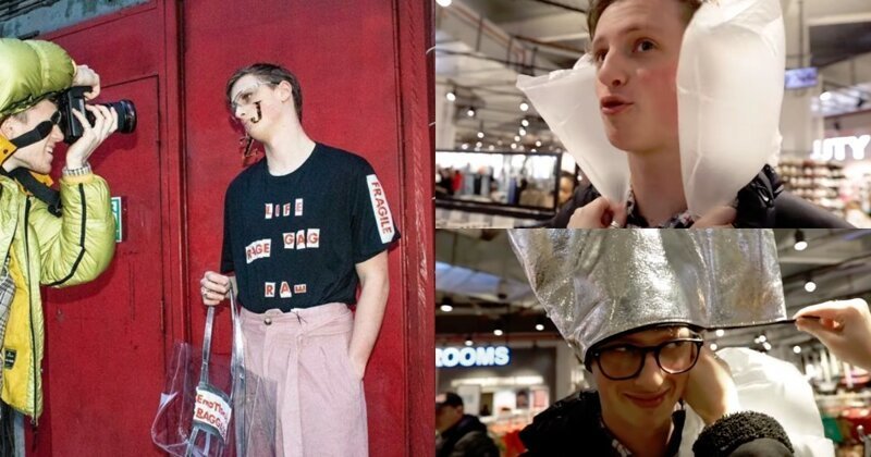 Двух британских пранкеров в аксессуарах из мусора приняли за моделей и пропустили на модный показ