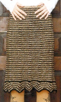 Связать юбку спицами