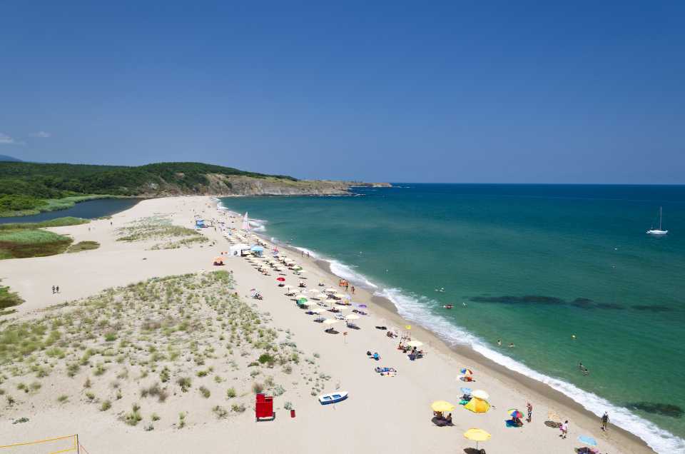 Летний пляж в Болгарии