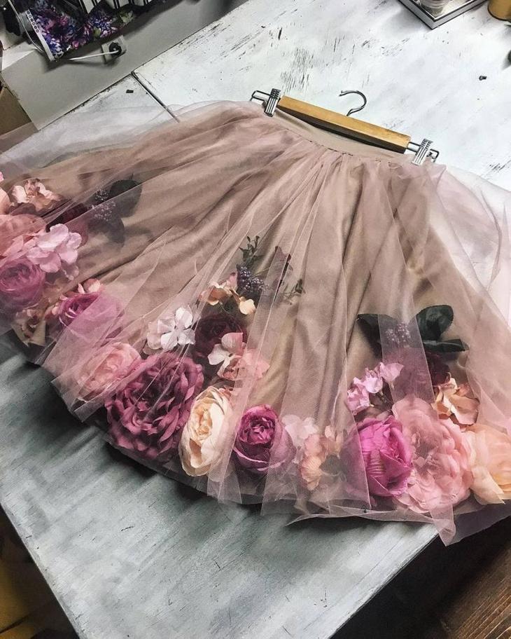 Очень красивые наряды из шифона и искусственных цветов Очень красивые наряды из шифона и искусственных цветов лучшее,мода,модные советы,Наряды