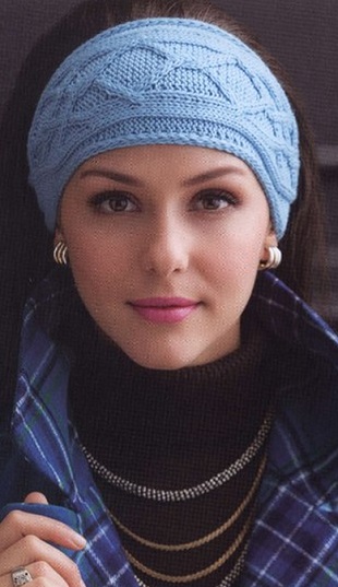 Вязание повязки на голову