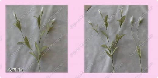 Мастер-класс 8 марта Выпускной Бумагопластика Мастер класс Веточки для букета из гофробумаги Бумага гофрированная Клей фото 6