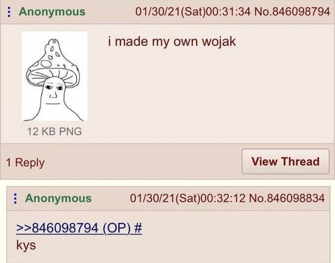 Шрумджек (Shroomjak, Mushroom Wojak)