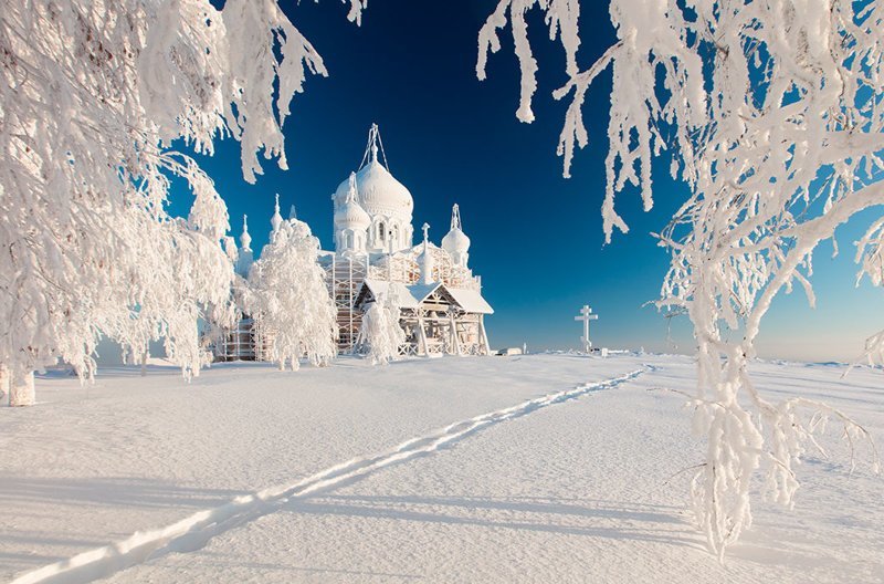 Белогорский монастырь зимой. Пермский край зима, красота, природа, россия, фото