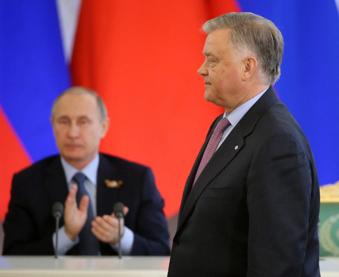 Vladimir Yakunin and Putin