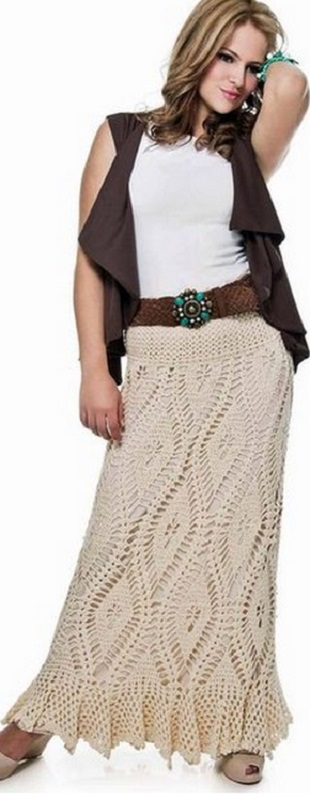 Схема длинной юбки
