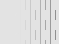 Раскладка разноформатной плитки - вариант 4