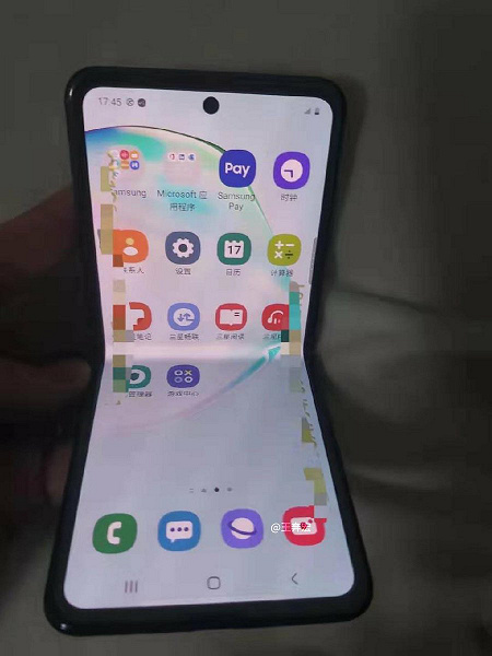 Живые фото раскладушки Samsung в стиле Moto Razr 2019 новости,смартфон,статья