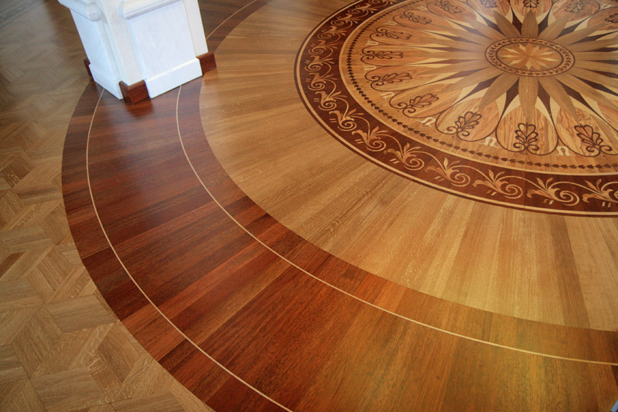 Паркет круглый зал вид сверху. Есть или круглый паркет