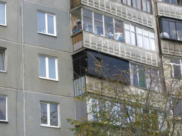 Тонировка балкона  архитектура, балконы, пристройка