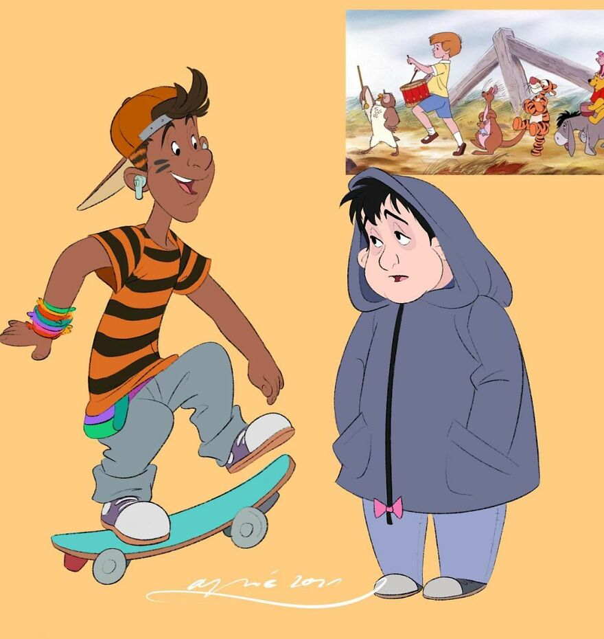 Героев любимых мультфильмов поменяли местами