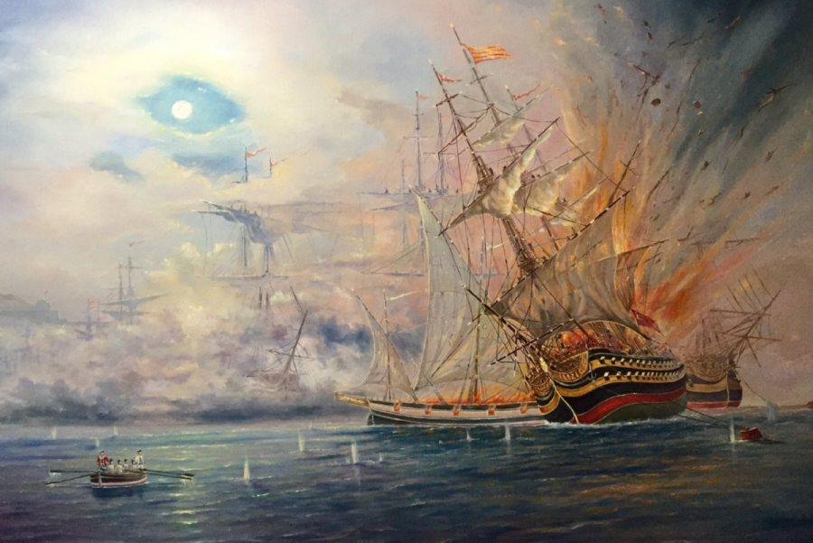 Как лейтенант Ильин спалил турецкий флот в 1770-ом году Как лейтенант Ильин спалил турецкий флот в 1770-ом году история