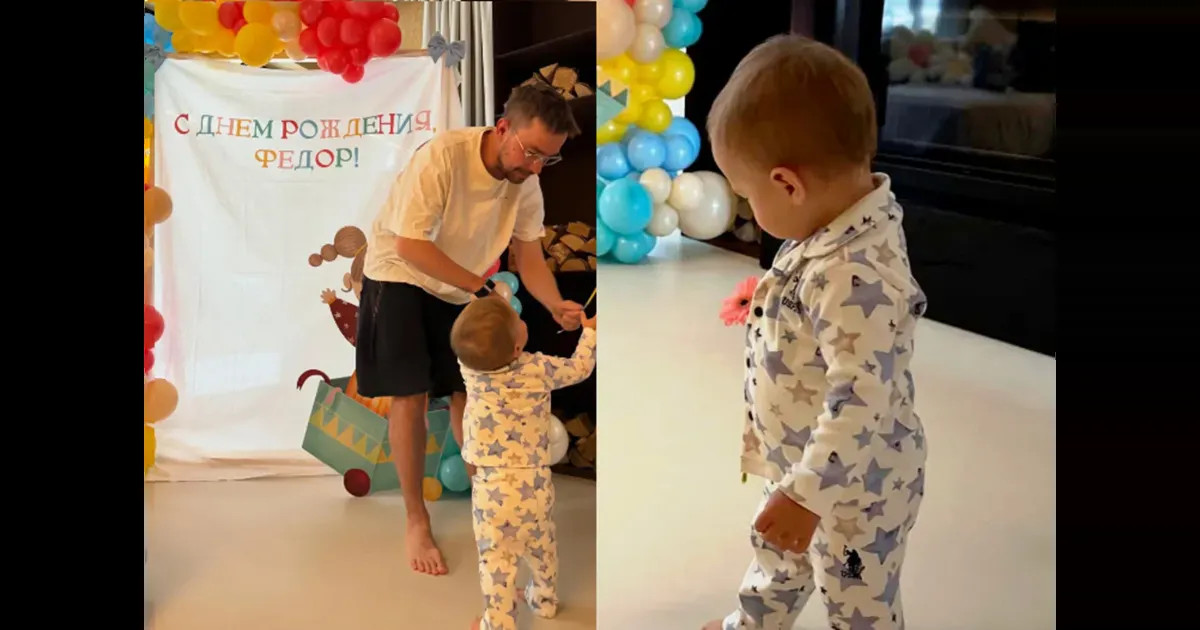 Александр Петров с женой Викторией отпраздновали первый день рождения сына Фёдора