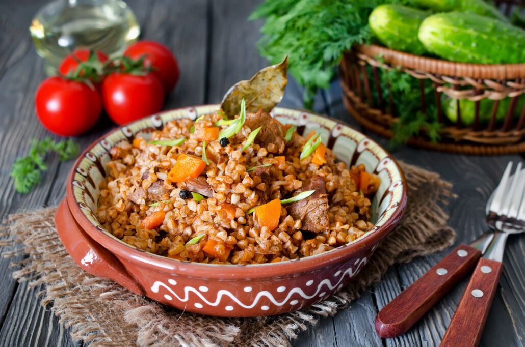 Гречка с мясом в мультиварке