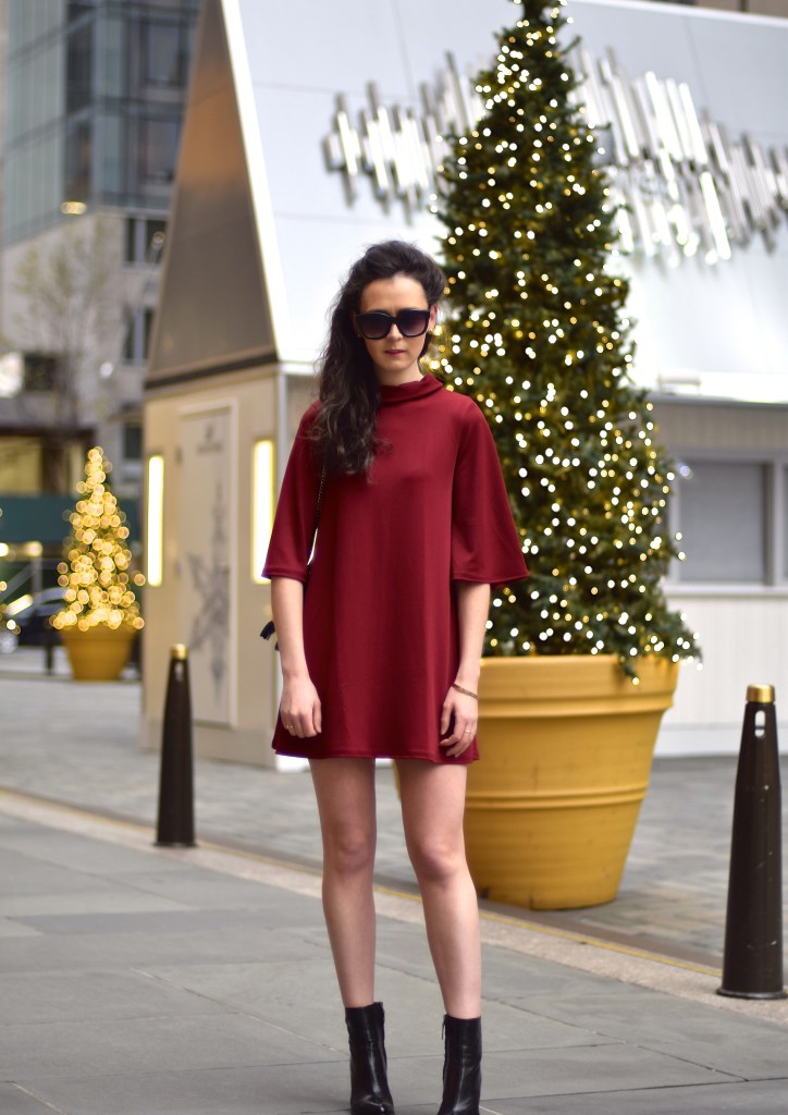 irish fashion: berry shift dress 6