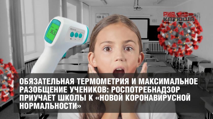 Обязательная термометрия и максимальное разобщение учеников: Роспотребнадзор приучает школы к «новой коронавирусной нормальности»
