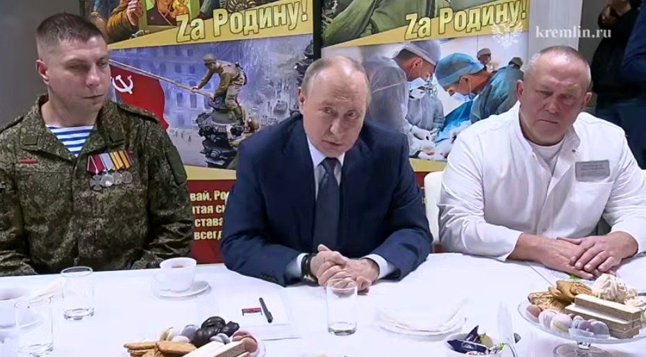   "Возможностей перехвата "Посейдона" не существует", - рассказал Владимир Путин на встрече с бойцами в московском военном госпитале. Фото: кадр видео