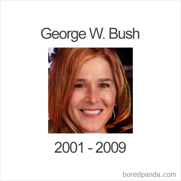 Джордж Уокер Буш женщины, мужчины, неожиданно, президенты, президенты сша, прикол, сша, фото