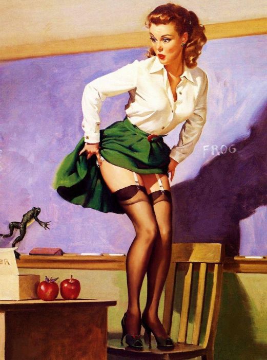 Teacher girl vintage oiled